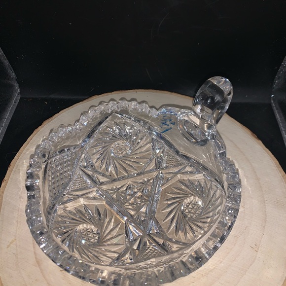 Beautiful Cut Crystal Finger Bowl - Picture 2 of 6